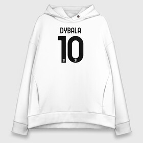 Женское худи Oversize хлопок с принтом Dybala 10 номер Ювентус в Белгороде, френч-терри — 70% хлопок, 30% полиэстер. Мягкий теплый начес внутри —100% хлопок | боковые карманы, эластичные манжеты и нижняя кромка, капюшон на магнитной кнопке | 10 | ac milan | champions | fifa | juve | juventus | juvi | paulo dybala | soccer | uefa | дубала | лига чемпионов | номер | пауло дибала | сборная аргентины | спорт | уефа | фифа | фк | футбол | футболист | футбольный клуб | 