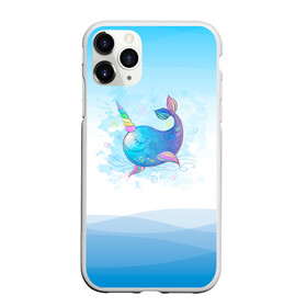 Чехол для iPhone 11 Pro матовый с принтом Дельфин единорог в Белгороде, Силикон |  | cute | dolphin | unicorn | два дельфина | дельфин | дельфин в море | дельфинами | единорог | милый | мир | подводный