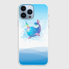 Чехол для iPhone 13 Pro Max с принтом Дельфин единорог в Белгороде,  |  | Тематика изображения на принте: cute | dolphin | unicorn | два дельфина | дельфин | дельфин в море | дельфинами | единорог | милый | мир | подводный