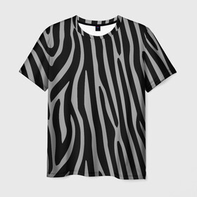 Мужская футболка 3D с принтом Zebra Camouflage в Белгороде, 100% полиэфир | прямой крой, круглый вырез горловины, длина до линии бедер | Тематика изображения на принте: animal | blackandwhite | camouflage | stripes | zebra