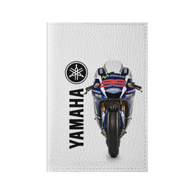 Обложка для паспорта матовая кожа с принтом YAMAHA [002] в Белгороде, натуральная матовая кожа | размер 19,3 х 13,7 см; прозрачные пластиковые крепления | moto | yamaha | мотоцикл | ямана | ямаха