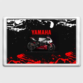 Магнит 45*70 с принтом YAMAHA [004] в Белгороде, Пластик | Размер: 78*52 мм; Размер печати: 70*45 | moto | yamaha | мотоцикл | ямана | ямаха
