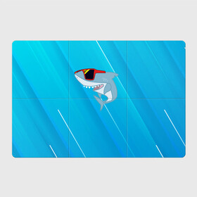 Магнитный плакат 3Х2 с принтом Акула в очках в Белгороде, Полимерный материал с магнитным слоем | 6 деталей размером 9*9 см | shark | акула | акуленок | акулы | жители | клыки | море | морские | океан | очки | рыба | черные