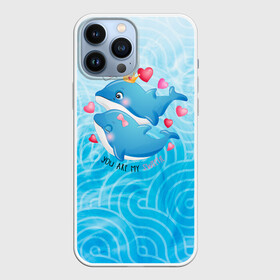 Чехол для iPhone 13 Pro Max с принтом Два дельфина в Белгороде,  |  | Тематика изображения на принте: cute | dolphin | два дельфина | дельфин | дельфин в море | дельфинами | любовь | милый | мир | подводный | сердечки