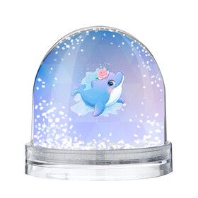 Игрушка Снежный шар с принтом Дельфинчик в Белгороде, Пластик | Изображение внутри шара печатается на глянцевой фотобумаге с двух сторон | cute | dolphin | дельфин | дельфин в море | дельфинами | дельфинчик | милый | мир | подводный