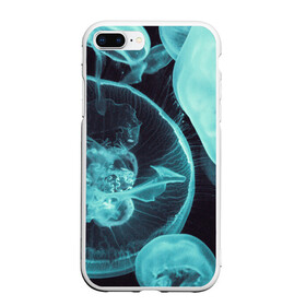 Чехол для iPhone 7Plus/8 Plus матовый с принтом Медуза в Белгороде, Силикон | Область печати: задняя сторона чехла, без боковых панелей | medusa | животные | медузы | мир | подводный | рыбы | щупальца