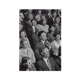 Обложка для паспорта матовая кожа с принтом Люди смотрят фильм в 3d очках в Белгороде, натуральная матовая кожа | размер 19,3 х 13,7 см; прозрачные пластиковые крепления | Тематика изображения на принте: 20 век | 3д очки | art | black white | cinema | color | emotions | history | human | jacket | man | movie | nostalgia | retro | woman | женщина | искусство | история | кино | кинотеатр | классика | мужчина | ностальгия | пиджак | р