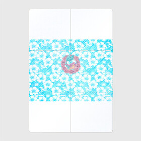 Магнитный плакат 2Х3 с принтом Русалочка и цветы в Белгороде, Полимерный материал с магнитным слоем | 6 деталей размером 9*9 см | flowers | mermaid | морская | русалка | русалочка | ундина | цветы