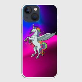 Чехол для iPhone 13 mini с принтом Единорог | Unicorn (Z) в Белгороде,  |  | unicorn | unicornis | вымышленное существо | единорог | инрог | каркаданн | мифическое существо | моноцерос | нарвал | радужное | радужный | существо