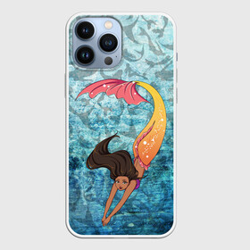 Чехол для iPhone 13 Pro Max с принтом Русалка | Подводный мир (Z) в Белгороде,  |  | mermaid | naiad | nymph | rusalka | ведява | водяница | восточнославянская мифология | дух | лесовица | мифология | морская дева | нимфа | подводный мир | русал | русалии | русалка | русалочка | ундина | фараонка