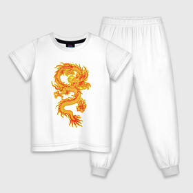 Детская пижама хлопок с принтом Дракон и машина в Белгороде, 100% хлопок |  брюки и футболка прямого кроя, без карманов, на брюках мягкая резинка на поясе и по низу штанин
 | Тематика изображения на принте: дракон | дракончик | китайский дракон