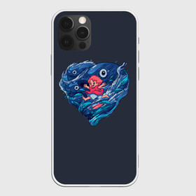 Чехол для iPhone 12 Pro Max с принтом Ocean heart. Totoro в Белгороде, Силикон |  | catbus | fish | heart | kanta | kusakabe | mei | ocean | ogaki | satsuki | surf | susuvatari | tatsuo | totoro | water | waves | yasuko | вода | волны | канта | котобус | кусакабэ | море | мэй | огаки | океан | прибой | рыба | сацуки | сердце | сусуватари