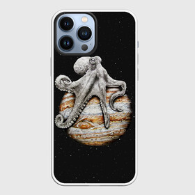 Чехол для iPhone 13 Pro Max с принтом Planetary Octopus в Белгороде,  |  | Тематика изображения на принте: galaxy | jupiter | octopus | planet | space | stars | stellar | sun | system | галактика | звездная | звезды | космос | осьминог | планета | система | солнце | юпитер