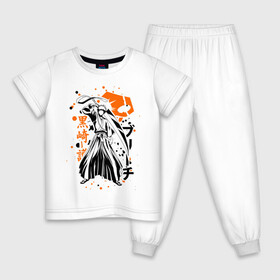 Детская пижама хлопок с принтом Ичиго Куросаки, Bleach в Белгороде, 100% хлопок |  брюки и футболка прямого кроя, без карманов, на брюках мягкая резинка на поясе и по низу штанин
 | bleach | hollow | ichigo | аниме | блич | ичиго куросаки | манга | маска | пустой