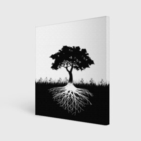 Холст квадратный с принтом ДЕРЕВО ИНЬ-ЯНЬ в Белгороде, 100% ПВХ |  | Тематика изображения на принте: blackwhite | evil | tree | дерево | добро | зло | инь янь | корни | лес | листья | природа | саванна | узор | черно белое