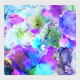 Магнитный плакат 3Х3 с принтом Акварельная краска в Белгороде, Полимерный материал с магнитным слоем | 9 деталей размером 9*9 см | Тематика изображения на принте: abstract | art | casual | gradient | summer | texture | watercolor | абстракция | акварель | брызги красок | градиент | краски | лето | повседневный стиль | пятна | разводы красок | разноцветные разводы | текстура | узор