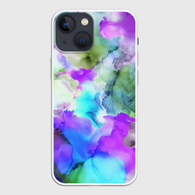 Чехол для iPhone 13 mini с принтом Акварельная краска в Белгороде,  |  | abstract | art | casual | gradient | summer | texture | watercolor | абстракция | акварель | брызги красок | градиент | краски | лето | повседневный стиль | пятна | разводы красок | разноцветные разводы | текстура | узор