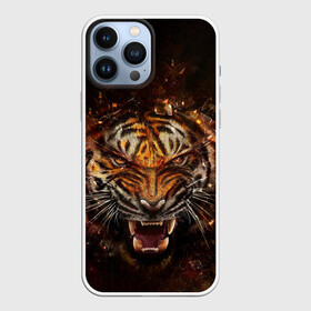 Чехол для iPhone 13 Pro Max с принтом ЯРОСТЬ ТИГРА в Белгороде,  |  | animal | beast | cat | hunter | tiger | агрессия | брутальность | животные | звери | клыки | кошки | охотник | пасть | природа | рев | тигр | хищник | царь