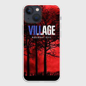 Чехол для iPhone 13 mini с принтом Resident Evil Village в Белгороде,  |  | horror | resident evil | resident evil 8 | village | виладж | виллейдж | деревня | игры | логотипы игр | резидент ивел | резидент ивел виладж | резидент эвил | хоррор