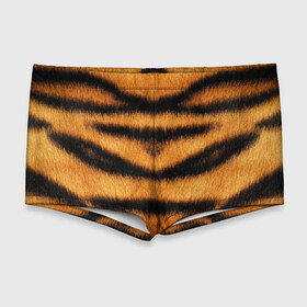 Мужские купальные плавки 3D с принтом Tiger Wool в Белгороде, Полиэстер 85%, Спандекс 15% |  | animal | skin | tiger | wool | тигр