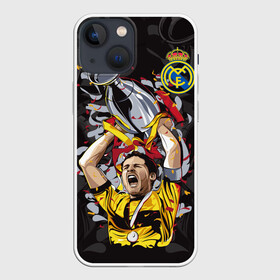 Чехол для iPhone 13 mini с принтом Икер Касильяс в Белгороде,  |  | fc real madrid | iker casillas | вратарь | икер касильяс | испанский | фк реал мадрид | футболист