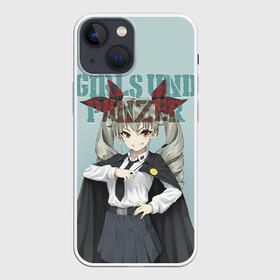 Чехол для iPhone 13 mini с принтом Girls und Panzer в Белгороде,  |  | darjeeling | girls und panzer | girls und panzer правда | дарджилинг | девочки и танки | девушки и танки | катюша | нисидзуми михо | правда | танки