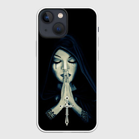 Чехол для iPhone 13 mini с принтом Монашка с крестом в Белгороде,  |  | анархия | крест | крест и монашка | крест череп | крестик | манархия | манашка | молитва | молится | монашка | монашка и крест | монашка с крестиком | монашка с крестом | монашки | с крестом | череп