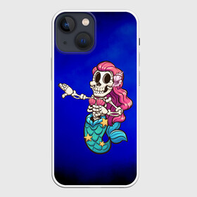 Чехол для iPhone 13 mini с принтом Русалка скелет | Mermaid skeleton в Белгороде,  |  | mermaid | naiad | nymph | rusalka | ведява | водяница | восточнославянская мифология | дух | лесовица | мифология | морская дева | нимфа | русал | русалии | русалка | русалочка | ундина | фараонка