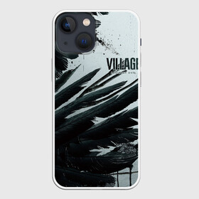 Чехол для iPhone 13 mini с принтом Resident Evil Village крылья в Белгороде,  |  | resident evil village | деревня | игры | крылья | обитиель зла | перья | ужасы