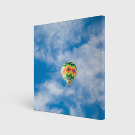 Холст квадратный с принтом Воздушный шар в небе в Белгороде, 100% ПВХ |  | воздушные | воздушный | небеса | небесный | небо | облака | облако | туча | тучи | шар | шары