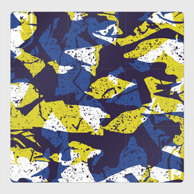 Магнитный плакат 3Х3 с принтом Пятна в Белгороде, Полимерный материал с магнитным слоем | 9 деталей размером 9*9 см | Тематика изображения на принте: камуфляж | кляксы | краски | пятна | текстура