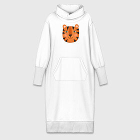 Платье удлиненное хлопок с принтом Тигр в Белгороде,  |  | большой | весёлый | дикий | добрый | зверь | классный | кот | котик | крутой | лучший | модный | мягкий | новый | подарок | полосатый | принт | рыжий | символ | тигр | тигрёнок | усатый