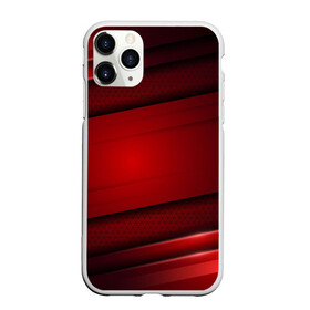 Чехол для iPhone 11 Pro матовый с принтом 3D red Абстрактные линии в Белгороде, Силикон |  | 3d | 3д | sport | абстракция | линии | паттерн | соты | спортивный стиль | текстуры