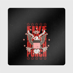 Магнит виниловый Квадрат с принтом FFDP Eagle в Белгороде, полимерный материал с магнитным слоем | размер 9*9 см, закругленные углы | Тематика изображения на принте: 5fdp | ffdp | five finger death punch | metal | music | rock | альтернатива | группы | метал | музыка | музыкальная группа | рок | рок музыка | хеви метал