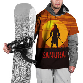 Накидка на куртку 3D с принтом САМУРАЙ в Белгороде, 100% полиэстер |  | Тематика изображения на принте: samurai | бусидо | военные | дайсё | закат | самурай | феодал | япония