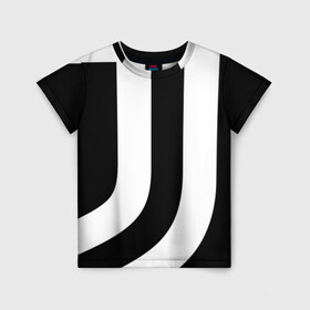 Детская футболка 3D с принтом Juventus | J (2021/22) в Белгороде, 100% гипоаллергенный полиэфир | прямой крой, круглый вырез горловины, длина до линии бедер, чуть спущенное плечо, ткань немного тянется | 0x000000123 | juve | juventus | ronaldo | криштьяно | роналдо | юве | ювентус