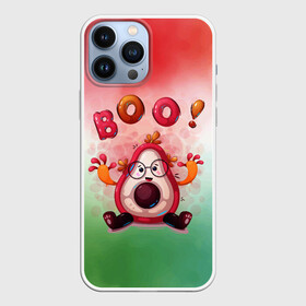 Чехол для iPhone 13 Pro Max с принтом Booo в Белгороде,  |  | авокадо | арт | графика | мультяшка | фрукты