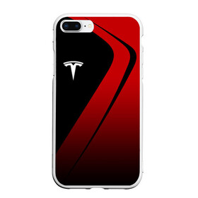 Чехол для iPhone 7Plus/8 Plus матовый с принтом TESLA MOTORS ТЕСЛА в Белгороде, Силикон | Область печати: задняя сторона чехла, без боковых панелей | brand | car | elon mask | s3xy | tesla | авто | бренд | илон | илон маск | маск | машина | тесла | электрокар