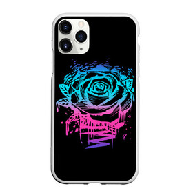 Чехол для iPhone 11 Pro Max матовый с принтом Неоновая Роза Neon Rose в Белгороде, Силикон |  | Тематика изображения на принте: flower | flowers | green | nature | neon | pattern | red | rose | roses | spring | summer | весна | зеленый | краски | красная | лето | листва | листья | неон | неоновая | паттерн | природа | роза | розы | узор | фауна | флора | цветок | цветы