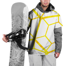 Накидка на куртку 3D с принтом Hexagon в Белгороде, 100% полиэстер |  | hexagon | high tech | lines | sun | yellow | линии | многоугольник | насыщенный желтый | паутина | солнце | хай тек | шестиугольник | яркий