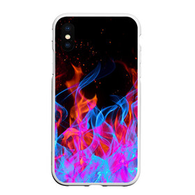 Чехол для iPhone XS Max матовый с принтом ТРИ ОГНЯ FIRE СИНИЙ ОГОНЬ в Белгороде, Силикон | Область печати: задняя сторона чехла, без боковых панелей | Тематика изображения на принте: fire | взрыв. | горит | огонь | пламя | пожар | розовый огонь | синий огонь | три огня