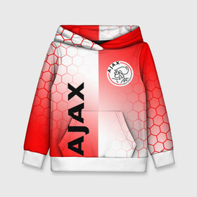 Детская толстовка 3D с принтом FC AJAX AMSTERDAM ФК АЯКС в Белгороде, 100% полиэстер | двухслойный капюшон со шнурком для регулировки, мягкие манжеты на рукавах и по низу толстовки, спереди карман-кенгуру с мягким внутренним слоем | Тематика изображения на принте: ajax amsterdam | fifa | football | football club. | sport | uefa | английская премьер лига | аякс амстердам | лига финал | матч | спорт | уефа | финал | фифа | футбол | футбольный клуб