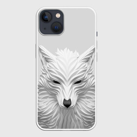 Чехол для iPhone 13 с принтом БЕЛЫЙ ВОЛК в Белгороде,  |  | abstraction | animal | art | beast | white | wolf | абстракция | арт | белый | бумага | взгляд | волк | зверь | хищник