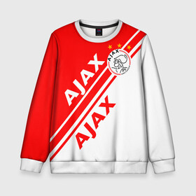 Детский свитшот 3D с принтом FC AJAX AMSTERDAM ФК АЯКС в Белгороде, 100% полиэстер | свободная посадка, прямой крой, мягкая тканевая резинка на рукавах и понизу свитшота | ajax amsterdam | fifa | football | football club. | sport | uefa | английская премьер лига | аякс амстердам | лига финал | матч | спорт | уефа | финал | фифа | футбол | футбольный клуб