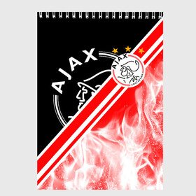 Скетчбук с принтом FC AJAX AMSTERDAM / ФК АЯКС в Белгороде, 100% бумага
 | 48 листов, плотность листов — 100 г/м2, плотность картонной обложки — 250 г/м2. Листы скреплены сверху удобной пружинной спиралью | ajax amsterdam | fifa | football | football club. | sport | uefa | английская премьер лига | аякс амстердам | лига финал | матч | спорт | уефа | финал | фифа | футбол | футбольный клуб