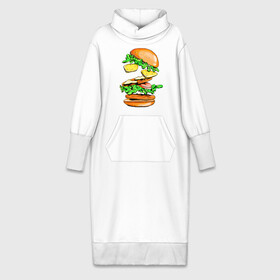 Платье удлиненное хлопок с принтом King Burger в Белгороде,  |  | burger | burger king | king | бургер | гамбургер