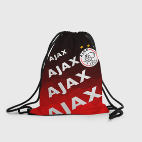 Рюкзак-мешок 3D с принтом FC AJAX AMSTERDAM / ФК АЯКС в Белгороде, 100% полиэстер | плотность ткани — 200 г/м2, размер — 35 х 45 см; лямки — толстые шнурки, застежка на шнуровке, без карманов и подкладки | Тематика изображения на принте: ajax amsterdam | fifa | football | football club. | sport | uefa | английская премьер лига | аякс амстердам | лига финал | матч | спорт | уефа | финал | фифа | футбол | футбольный клуб