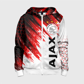 Детская толстовка 3D на молнии с принтом FC AJAX AMSTERDAM / ФК АЯКС в Белгороде, 100% полиэстер |  манжеты и пояс оформлены широкой мягкой резинкой, двухслойный капюшон со шнурком для регулировки, спереди карманы и застежка-молния
 | ajax amsterdam | fifa | football | football club. | sport | uefa | английская премьер лига | аякс амстердам | лига финал | матч | спорт | уефа | финал | фифа | футбол | футбольный клуб