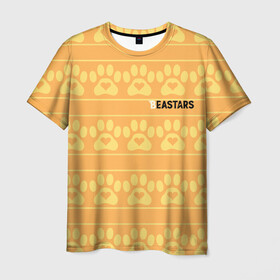 Мужская футболка 3D с принтом Paws Beastars в Белгороде, 100% полиэфир | прямой крой, круглый вырез горловины, длина до линии бедер | animals | beastars | paws | выдающиеся | звери | зверолюди | лапки