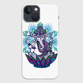Чехол для iPhone 13 mini с принтом Слон будда в Белгороде,  |  | будда | будды | буды | медитация | мир | радужные | руки | слон | слон будды | слоны | спокойствие | топор | туристам | хипи | хобот | хоппи | цветы